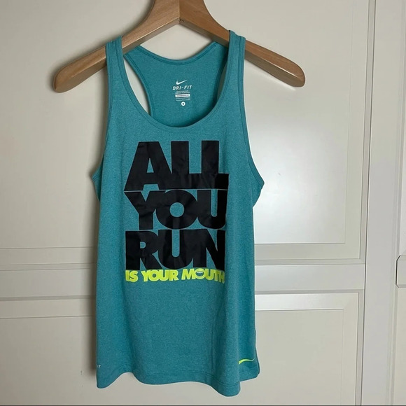Nike Tops - Nike all you run is your mouth tank 11274